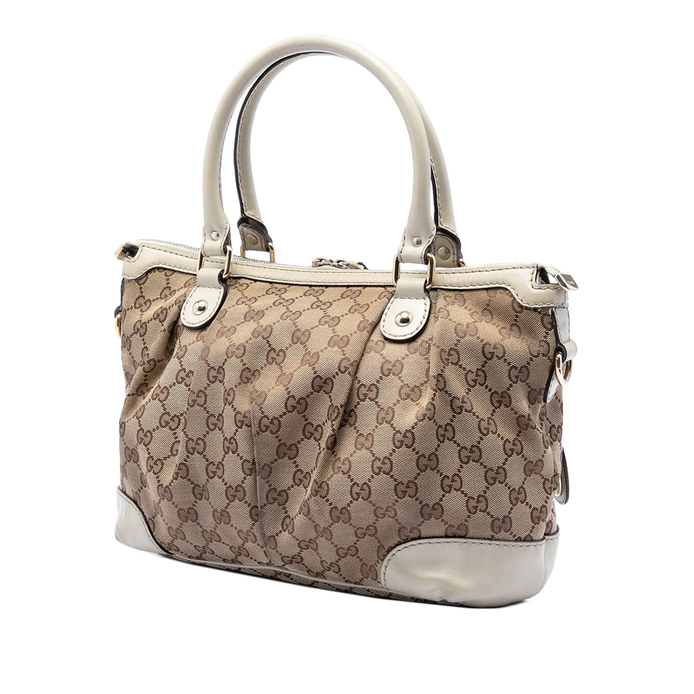 Pre-Loved Gucci GG Canvas Sukey Satchel - Picture 2 of 7